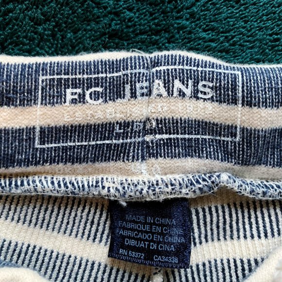 Navy Striped Lounge Shorts - Picture 3 of 3